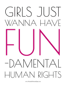 Girls Just Wanna Have Fun