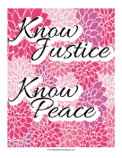 Know Justice Know Peace